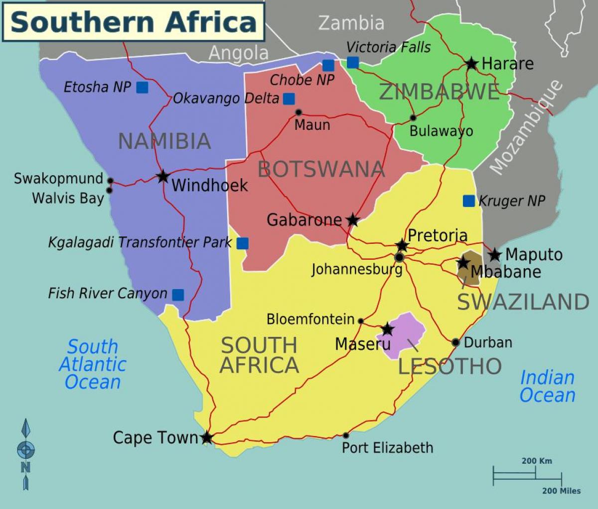 Mapa de maputo Swazilandia